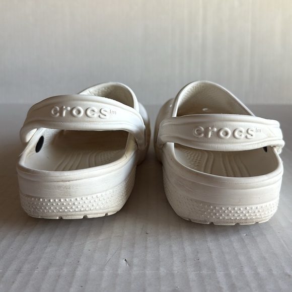 Crocs White Classic Clogs - Picture 9 of 11